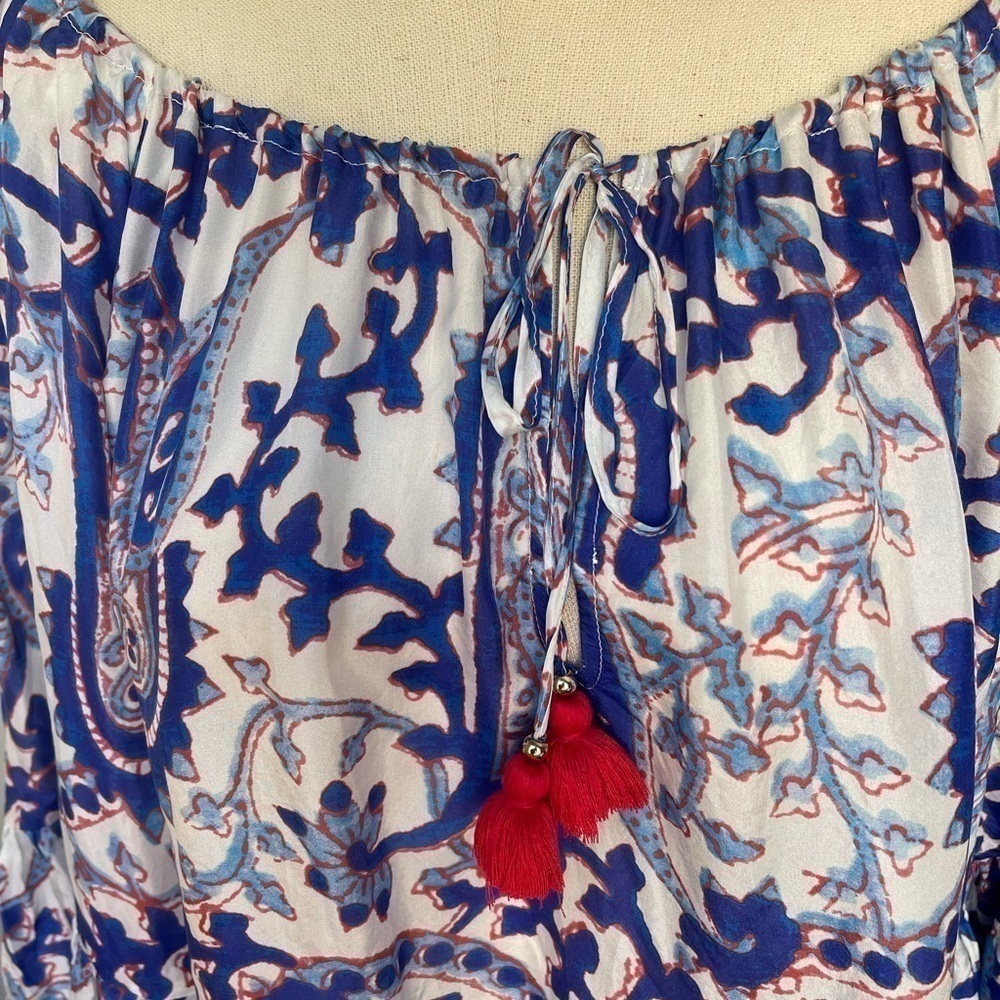 Figue Silk Set - Brielle Bahia Beach Pants & Blouse Small - Picture 15 of 17